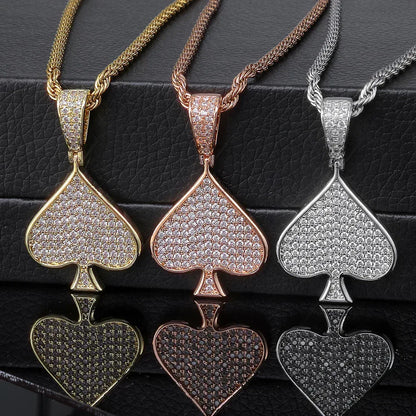 Heart Zircon Custom Chain Pendant Hip Hop Necklace for Men & Women | Caratix Jewelry - CaratixJewelry