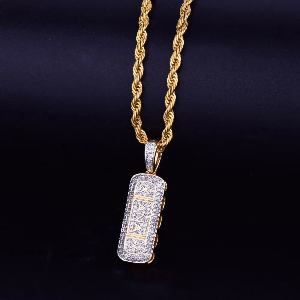 Men's 3D Capsule Necklace | Premium Copper CZ Medicine Jewelry Caratix - CaratixJewelry