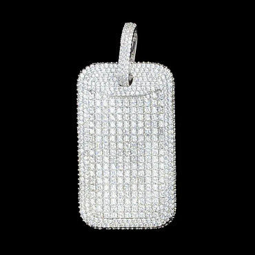 Luxury Heavy Design Iced Out Square Pendant for Men | Niche Creative Hip Hop Rapper Necklace | Full CZ Zircon Block Bling | Senior Sense Jewelry | Caratix - CaratixJewelry