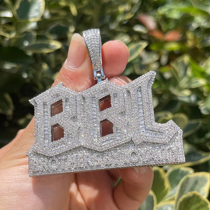Men's "Big Boss Life" Necklace | Premium Copper CZ Acronym Jewelry - CaratixJewelry