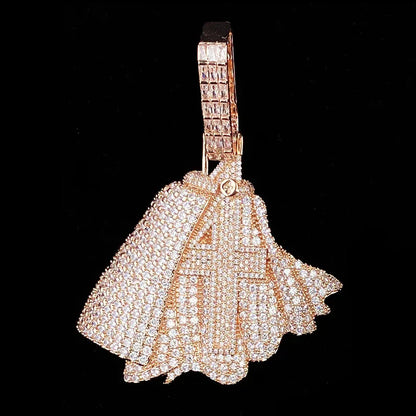 New Drop: Iced Out "Cape Cross" Pendant | Unisex Real Copper CZ Heroic Guardian Necklace - CaratixJewelry