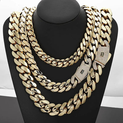14K Gold Cuban Link Bracelet Hip Hop Jewelry Rapper Iced Out Chain for Men | Caratix Jewelry - CaratixJewelry
