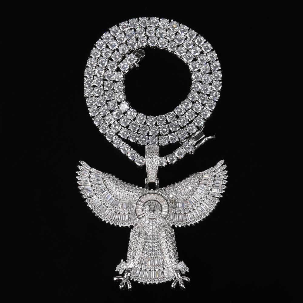 Solid Eagle Pendant Necklace with Micro-Pave Zircon for Men | Caratix Jewelry - CaratixJewelry