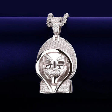 Men's Real 18K Gold Plated Gear Head Necklace | Solid Metal Gothic Jewelry Caratix - CaratixJewelry