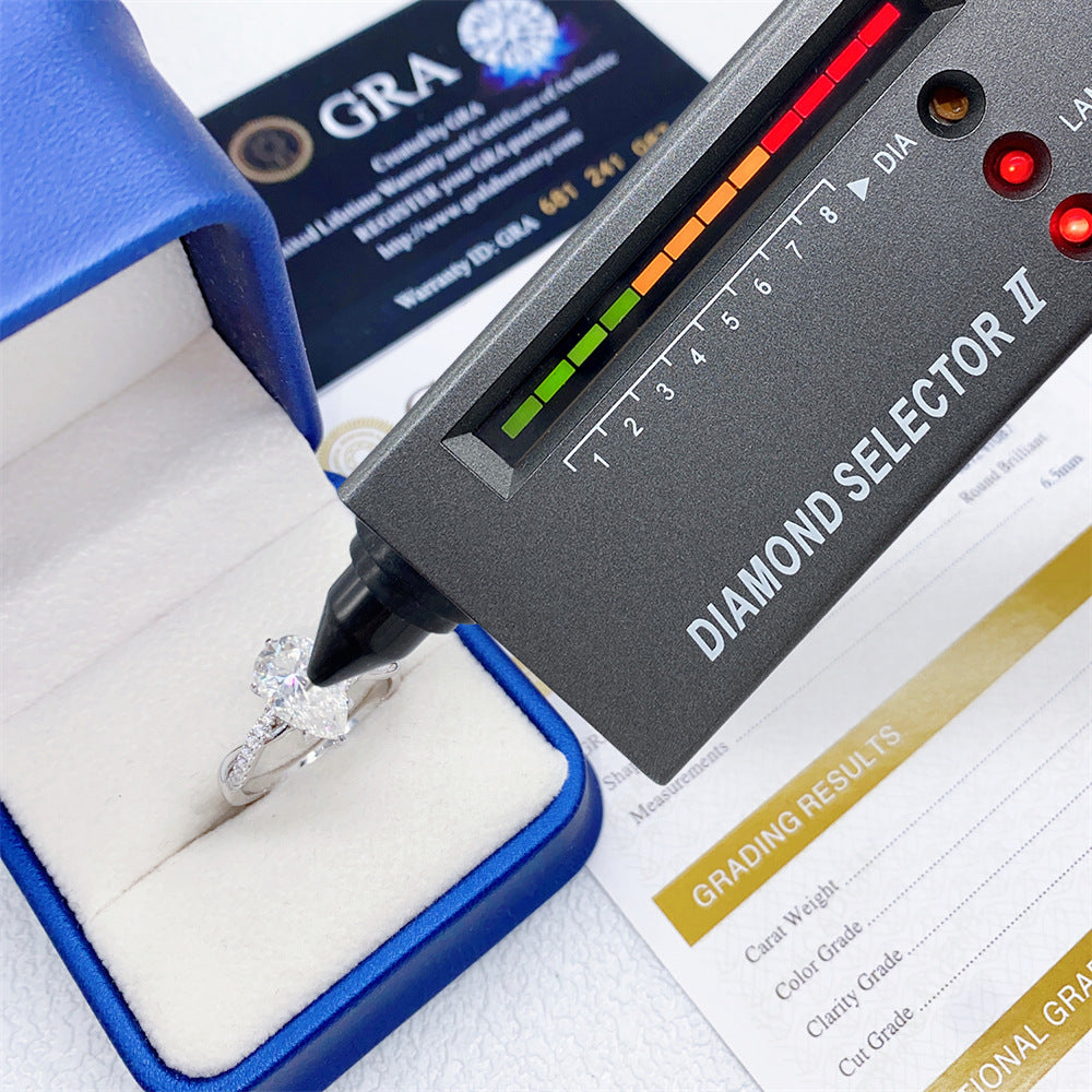 2026 Summer Collection: 3 Carat Pear Cut Moissanite Ring | S925 Silver Teardrop Ring | Caratix