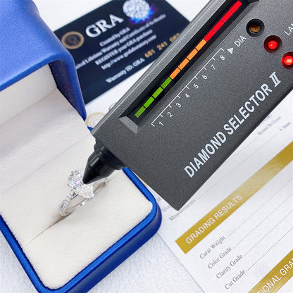 2026 Summer Collection: 3 Carat Pear Cut Moissanite Ring | S925 Silver Teardrop Ring | Caratix
