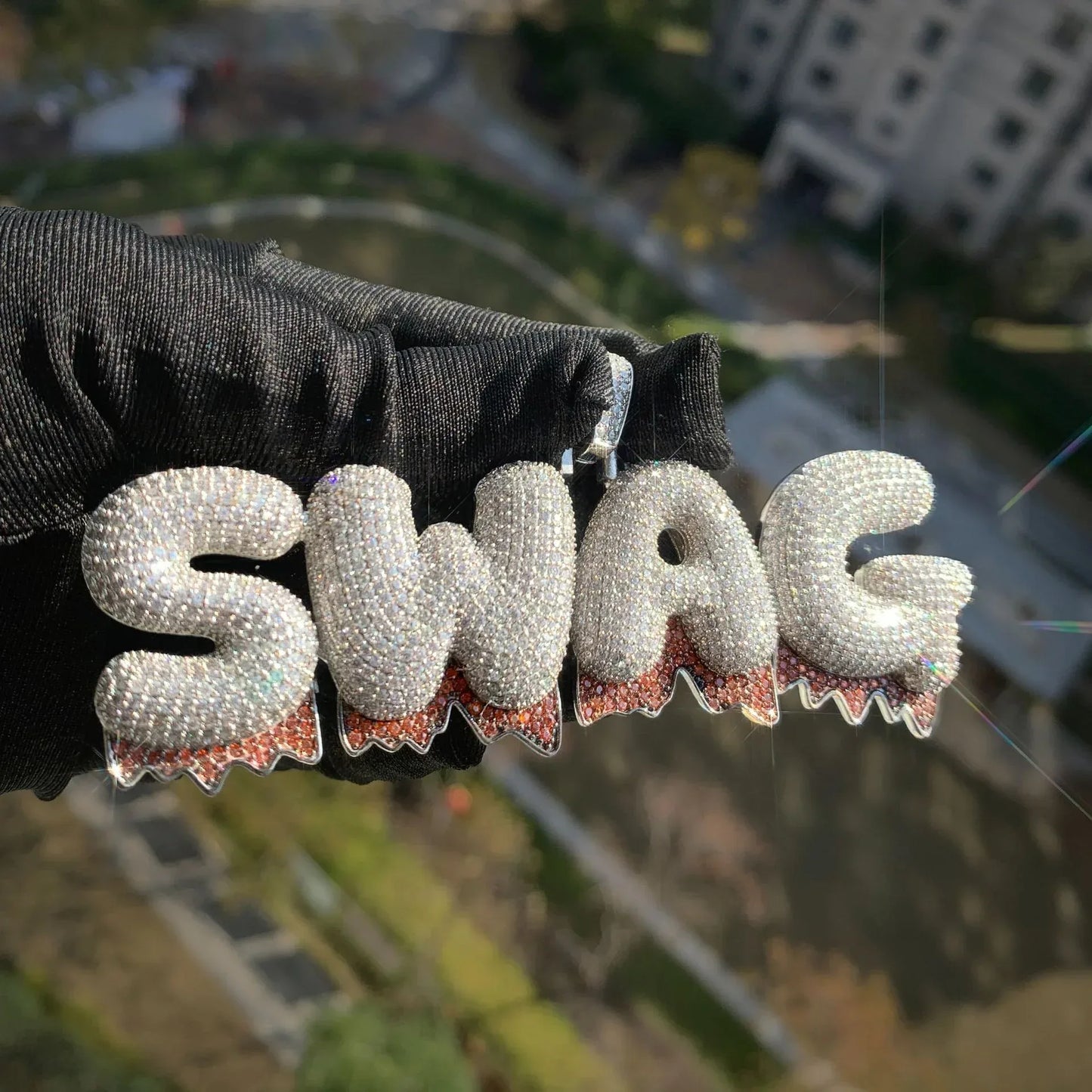 Custom Letter Pendant Necklace | Gold Plated DIY Initial Hip Hop Couple Jewelry - CaratixJewelry