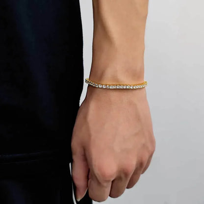 Iced Out Tennis Chain Zircon Bracelet Luxury Hip Hop Jewelry for Men & Women | Caratix Jewelry - CaratixJewelry