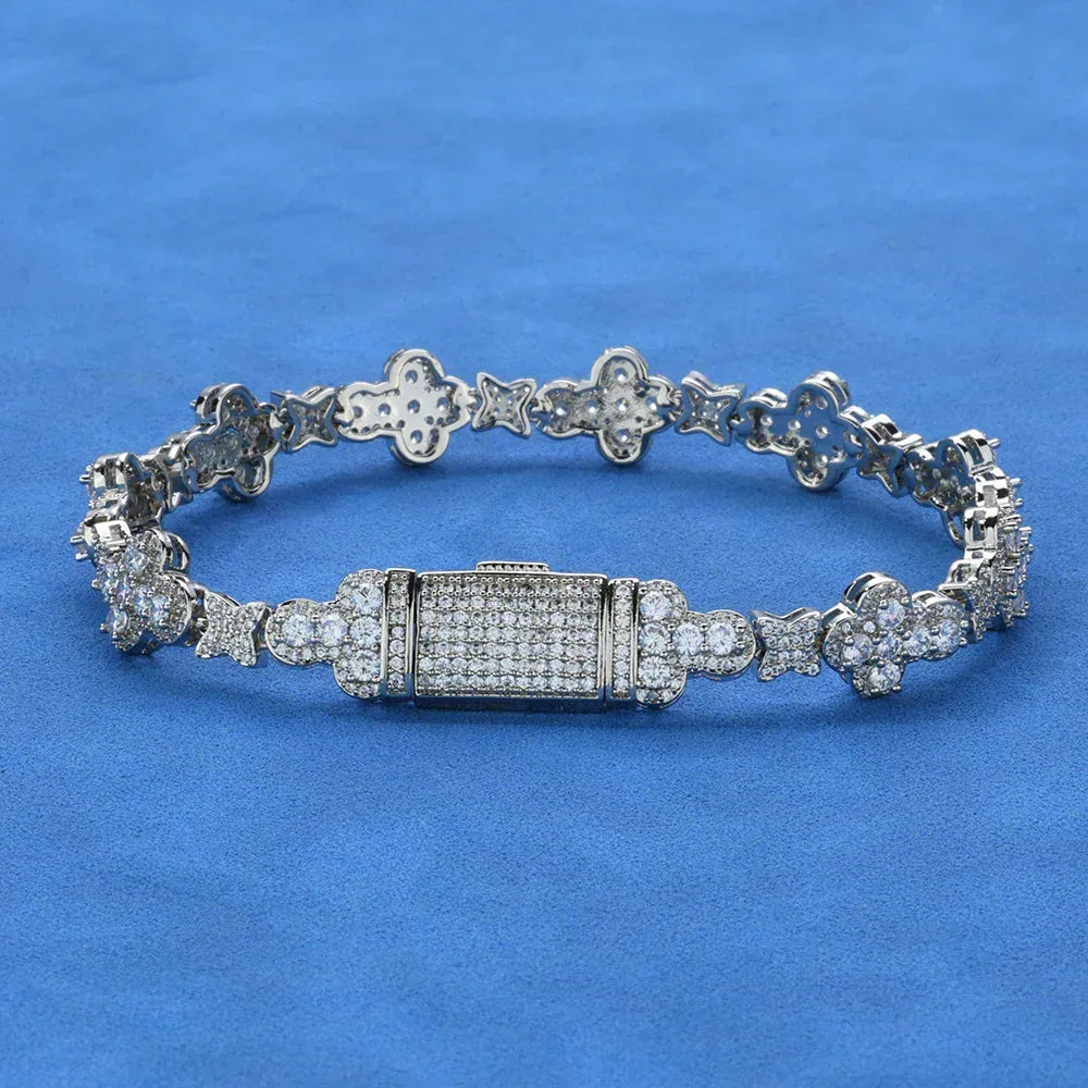 10mm Cross Star Iced Out Zircon Rapper Chain Hip Hop Jewelry | Caratix Jewelry - CaratixJewelry