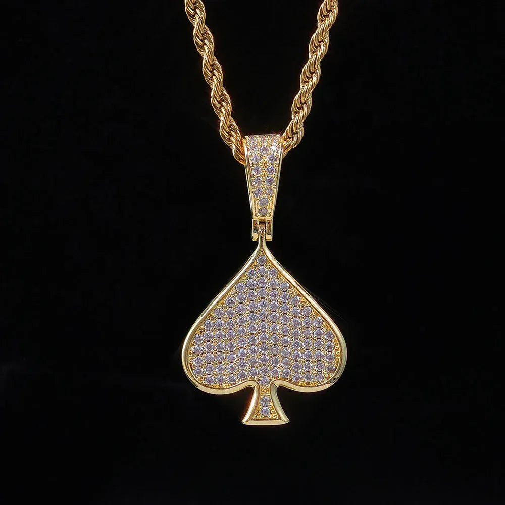 Heart Zircon Custom Chain Pendant Hip Hop Necklace for Men & Women | Caratix Jewelry - CaratixJewelry