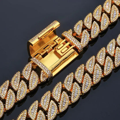 20mm T-Cut Moissanite Cuban Link Chain – Custom S925 Sterling Silver Iced-Out Hip Hop Men’s Streetwear Necklace - CaratixJewelry