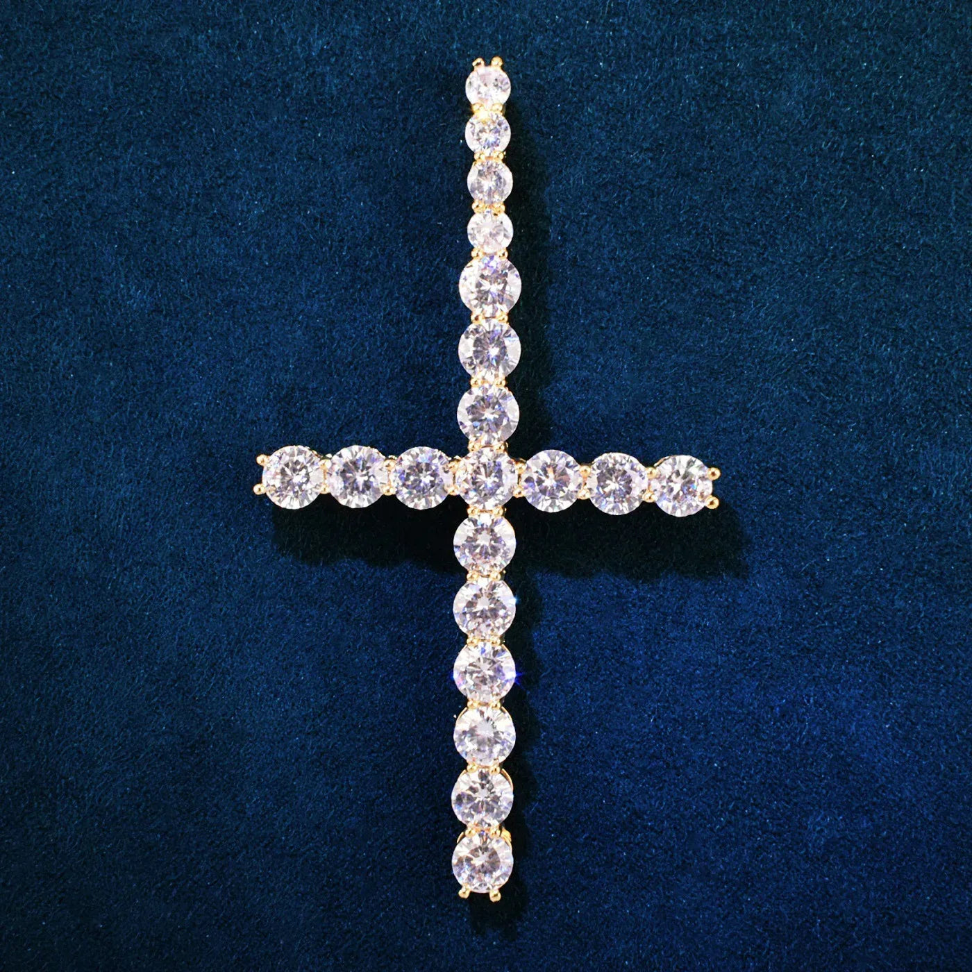 AAA CZ Cross Pendant Necklace | Men’s Hip Hop Streetwear Jewelry - CaratixJewelry