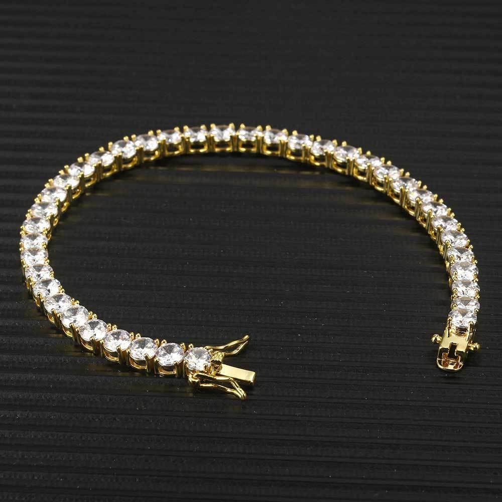 Iced Out Tennis Chain Zircon Bracelet Luxury Hip Hop Jewelry for Men & Women | Caratix Jewelry - CaratixJewelry