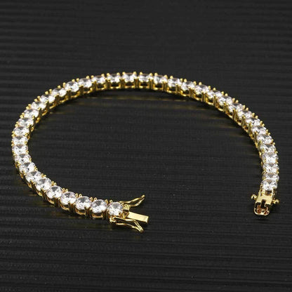 Iced Out Tennis Chain Zircon Bracelet Luxury Hip Hop Jewelry for Men & Women | Caratix Jewelry - CaratixJewelry