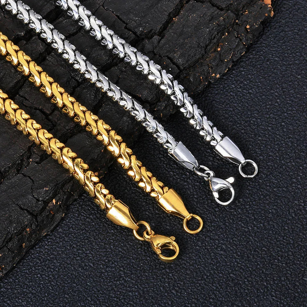 4mm Polished Cuban Link Stainless Steel Bracelet Rapper Iced Out Chain Style for Men | Caratix Jewelry - CaratixJewelry