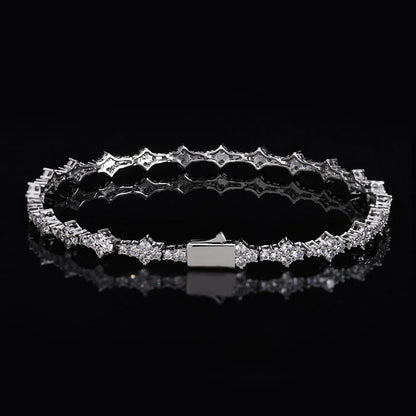 Airplane Zircon Tennis Chain Bracelet with Spring Clasp for Men & Women | Caratix Jewelry - CaratixJewelry