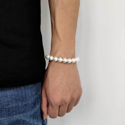 Minimalist Pearl Bracelet for Men & Women | Trendy Hip Hop Jewelry with Luxury Feel | Caratix Jewelry - CaratixJewelry