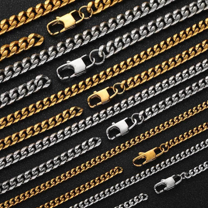 Rounded Cuban Chain Bracelet Stainless Steel for Men | Caratix Jewelry - CaratixJewelry