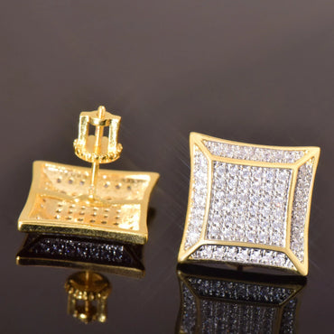 Square Stud Earrings for Men & Women | Trendy & Cool Fashion Jewelry | Caratix Jewelry - CaratixJewelry