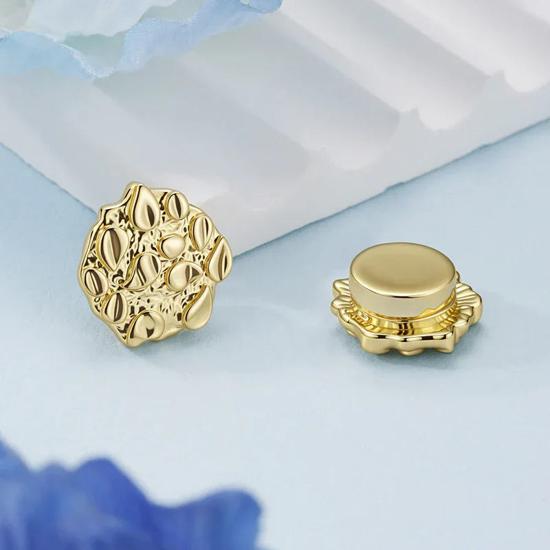 Irregular Starry Unicorn Magnetic Earrings - Vintage Silver