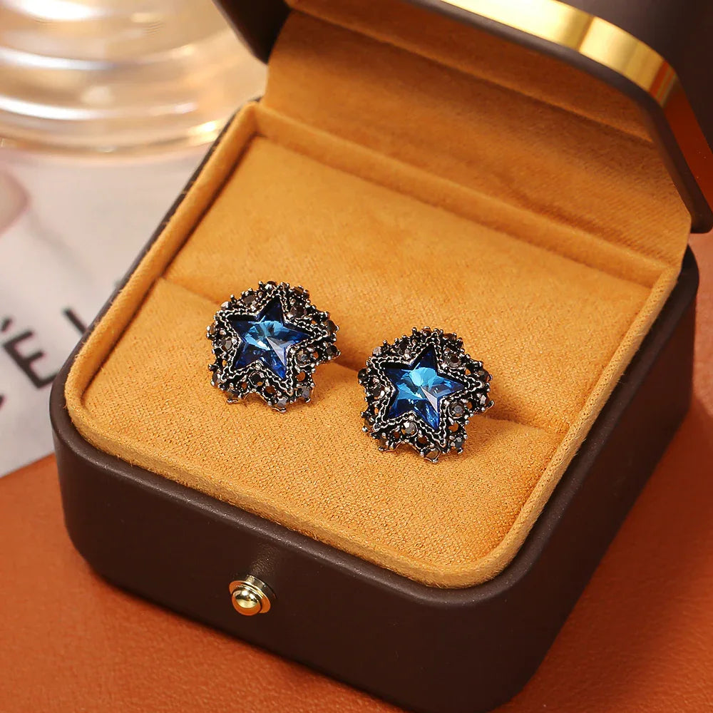 Sweet & Cool Zircon Star Studs - Y2K Punk Aesthetic Jewelry