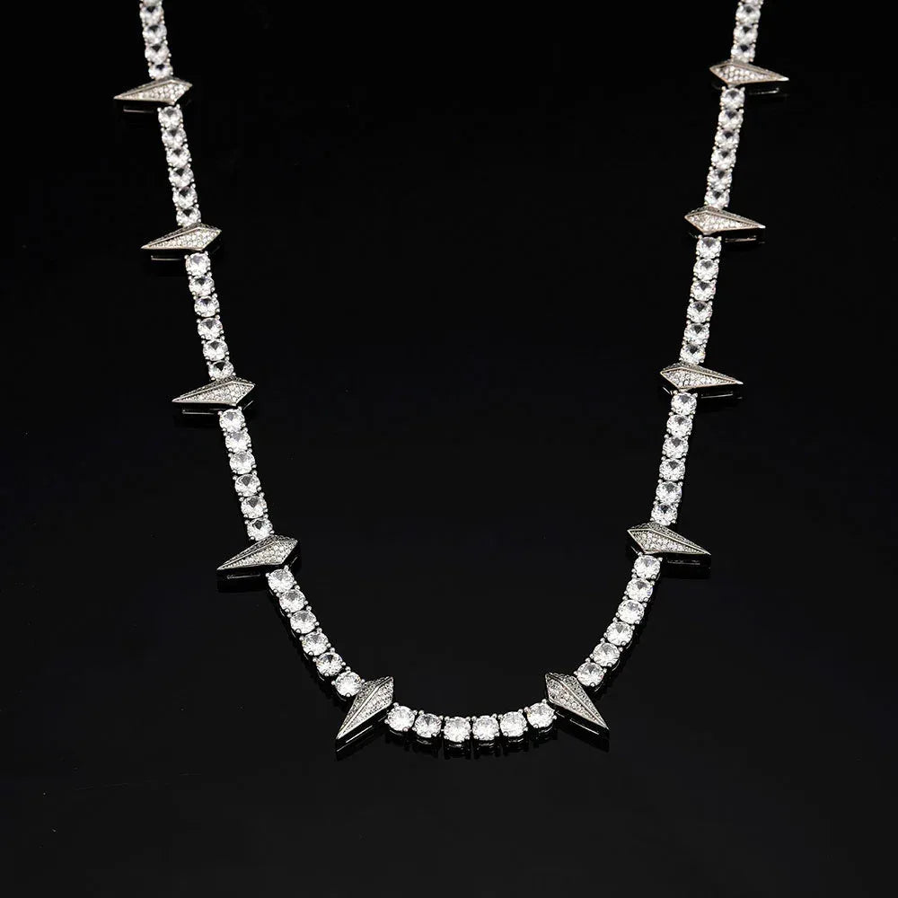 Custom S925 Silver 5mm Black Panther Necklace | Fierce Women's Hip Hop Bling | Caratix - CaratixJewelry