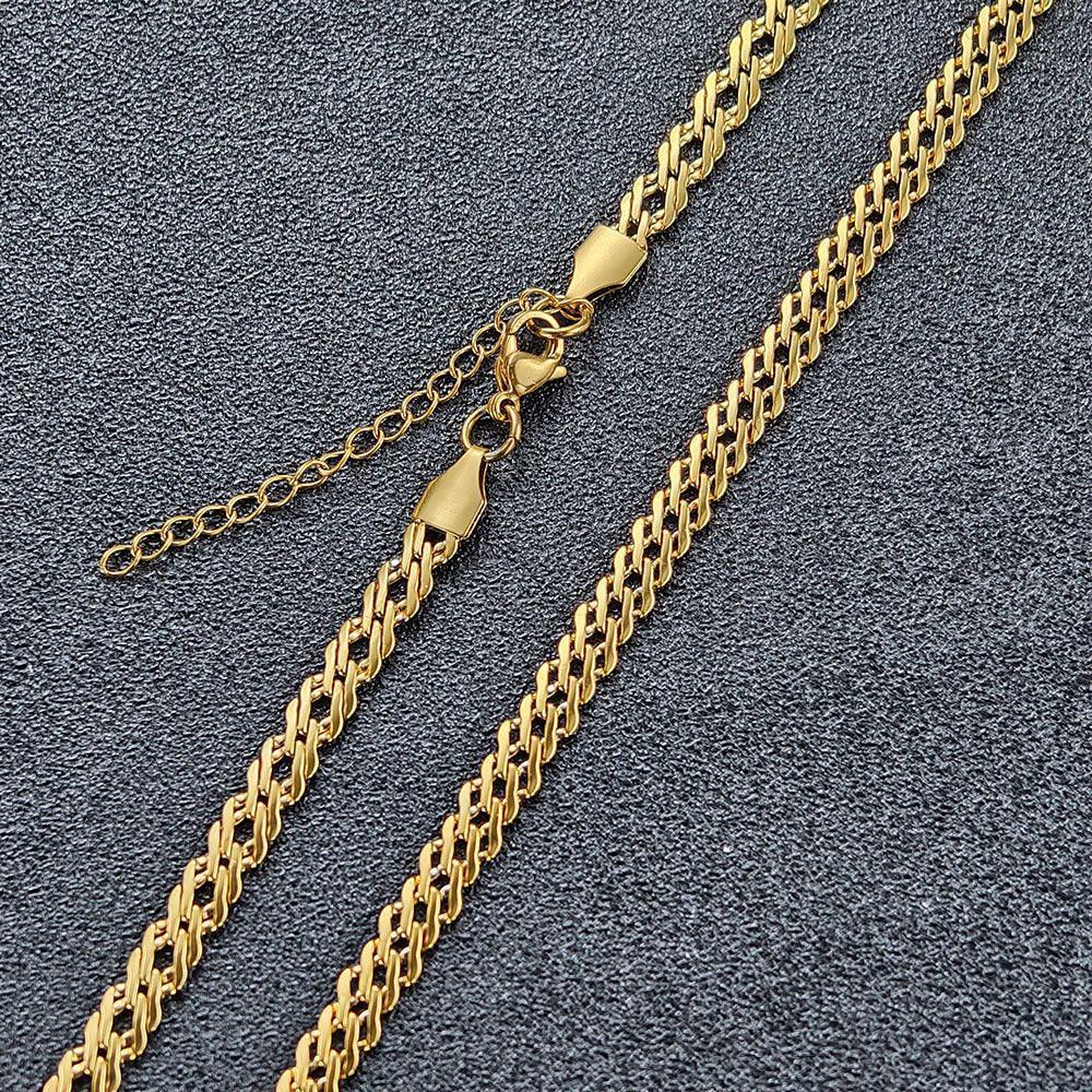 Custom 4mm Stainless Steel Keel Chain Hip Hop Jewelry for Men | Caratix - CaratixJewelry