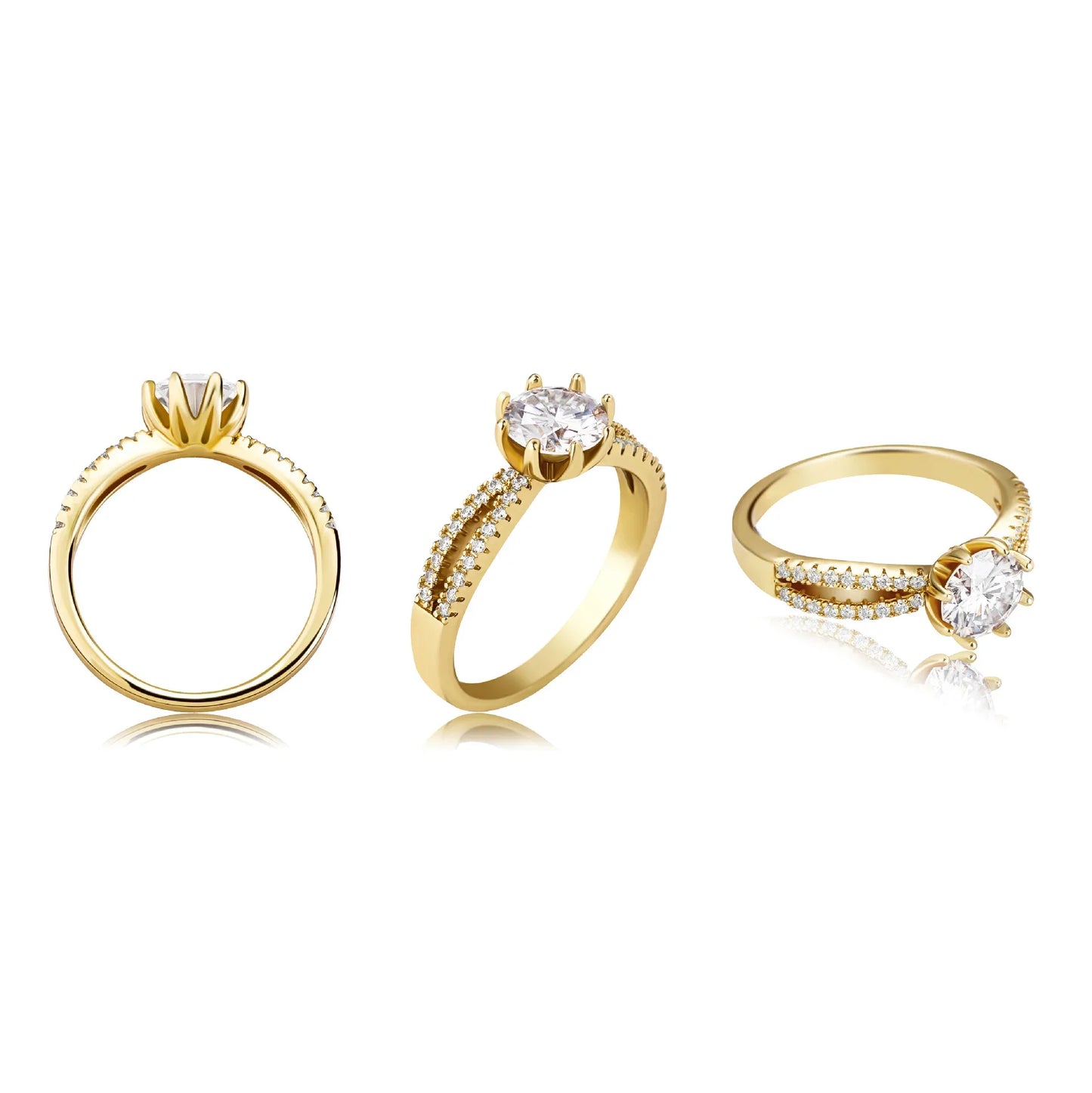 D Color VVS1 Moissanite Ring | S925 Sterling Silver | Caratix