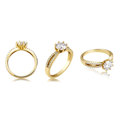 D Color VVS1 Moissanite Ring | S925 Sterling Silver | Caratix