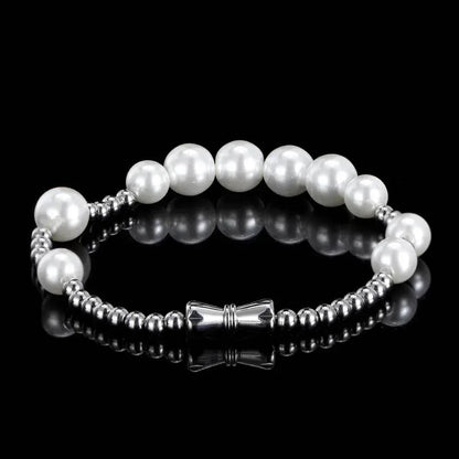 Elegant Pearl Bracelet for Women | Trendy Titanium Steel Hand Jewelry | Caratix Jewelry - CaratixJewelry