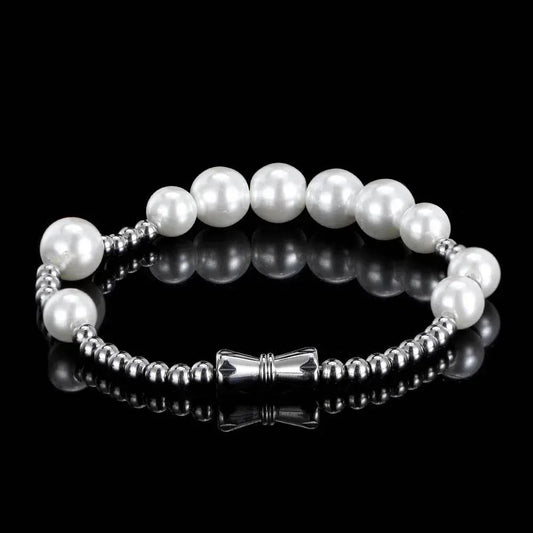 Elegant Pearl Bracelet for Women | Trendy Titanium Steel Hand Jewelry | Caratix Jewelry - CaratixJewelry