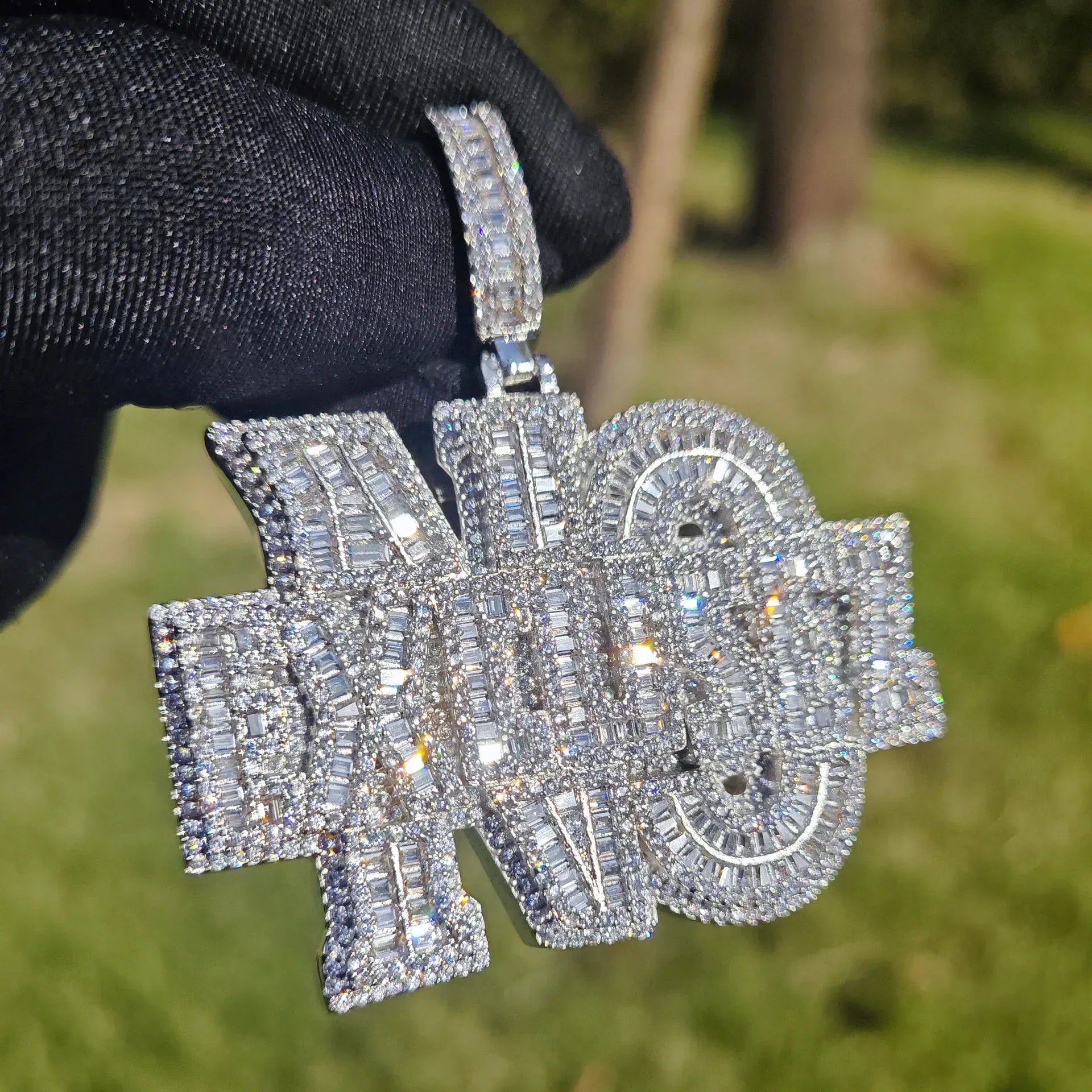 Micro-Pave Letter Pendant | CZ Hip Hop Unisex Trendy Streetwear Jewelry - CaratixJewelry