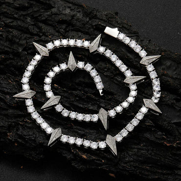 Iced Out Tennis Chain Zircon Hip Hop Necklace for Men | Caratix Jewelry - CaratixJewelry