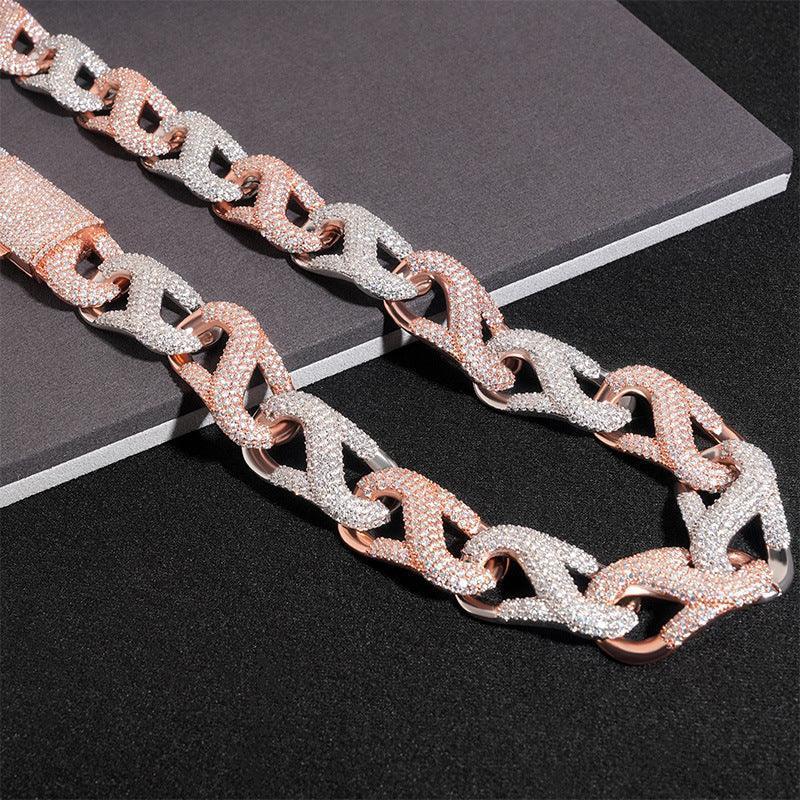 18mm Moissanite Cuban Link | 925 Silver Iced Out Hip Hop Jewelry - CaratixJewelry