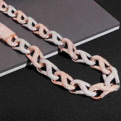18mm Moissanite Cuban Link | 925 Silver Iced Out Hip Hop Jewelry - CaratixJewelry