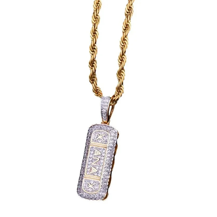 Men's 3D Capsule Necklace | Premium Copper CZ Medicine Jewelry Caratix - CaratixJewelry