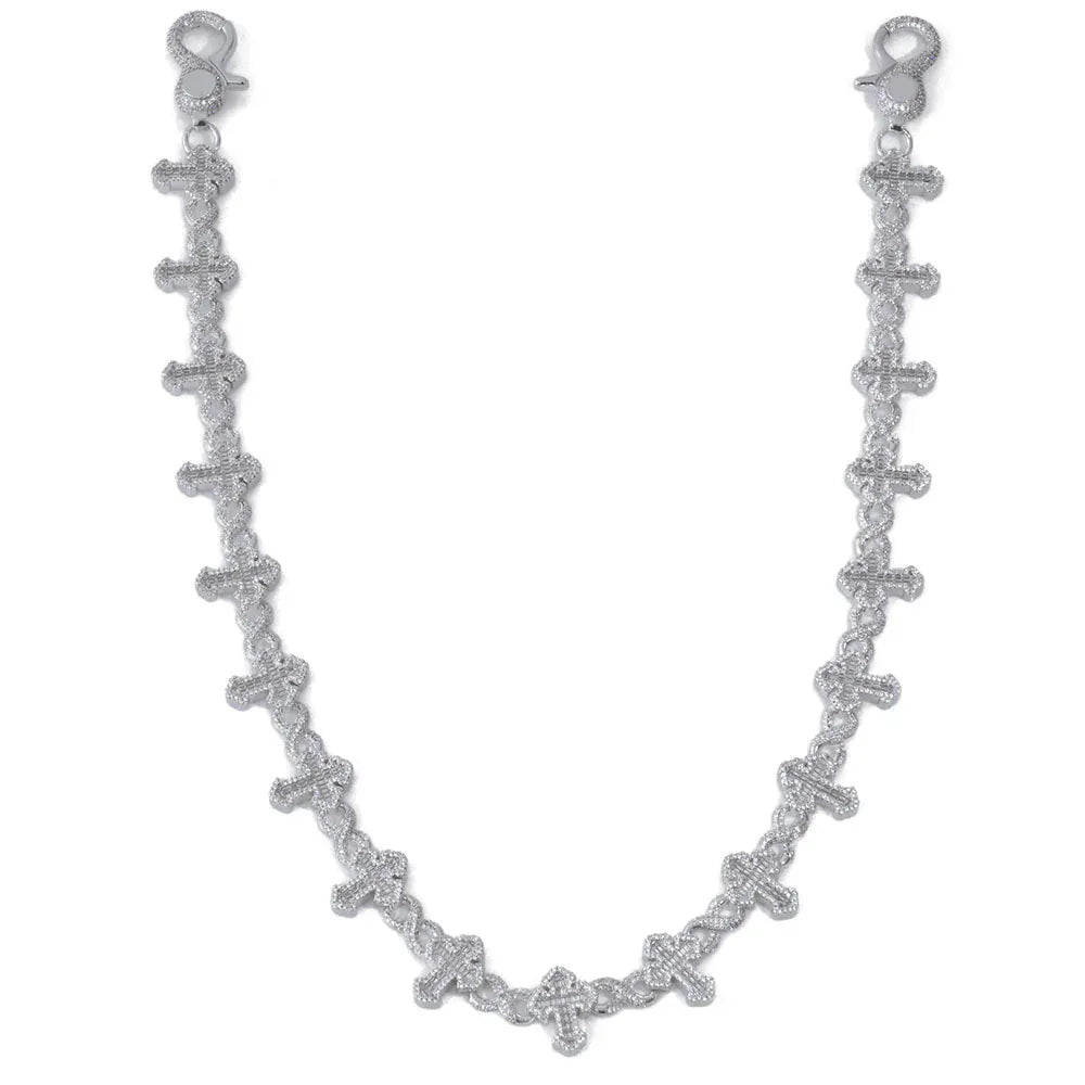 Iced Out Figure 8 Waist Chain Mixed Zircon Rapper Iced Out Chain Style for Women | Caratix Jewelry - CaratixJewelry