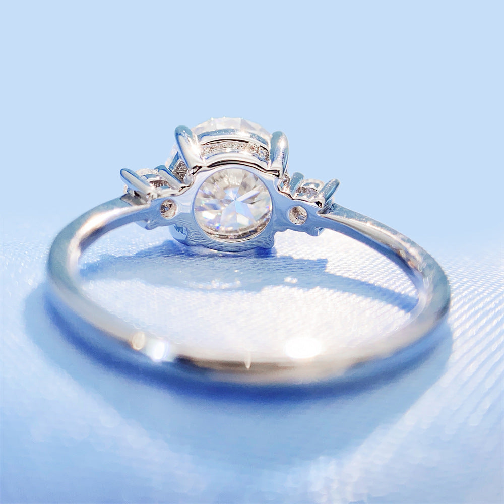 2026 Summer New S925 Silver 3ct Moissanite Ring | 3 Carat D Color VVS1 Solitaire | Caratix