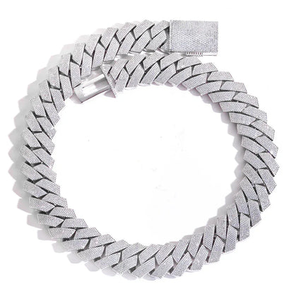Custom Six-Row Iced Out Cuban Chain | Heavyweight Flip-Clasp - CaratixJewelry