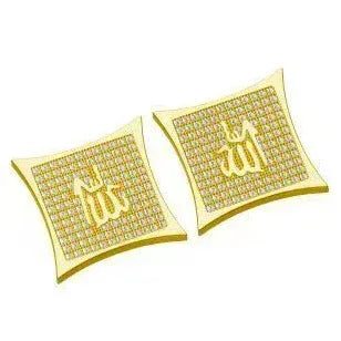 Large Square Stud Earrings with Zircon | Creative & Trendy Hip Hop Jewelry | Caratix Jewelry - CaratixJewelry