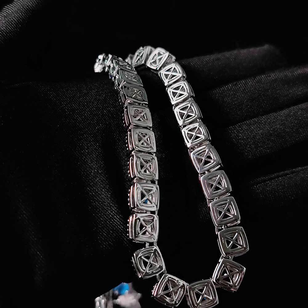 10mm Iced Out Candy Chain Necklace Colorful Rapper Iced Out Chain Style | Caratix Jewelry - CaratixJewelry