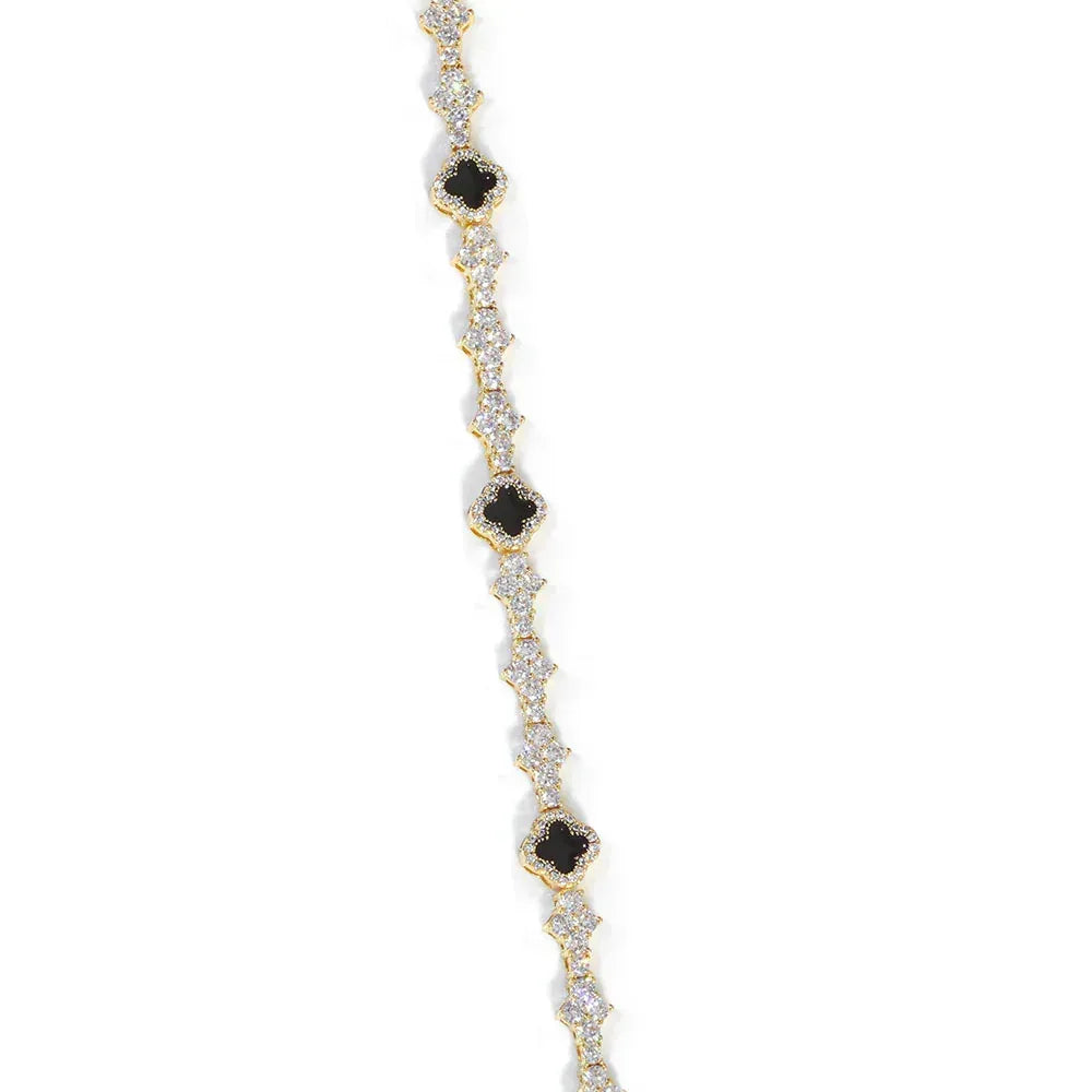 Airplane Motif Enamel Tennis Chain Necklace Zircon Bling Jewelry for Men & Women | Caratix Jewelry - CaratixJewelry
