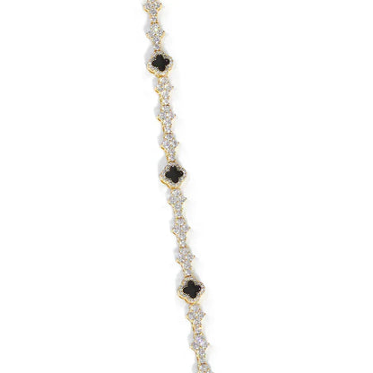 Airplane Motif Enamel Tennis Chain Necklace Zircon Bling Jewelry for Men & Women | Caratix Jewelry - CaratixJewelry