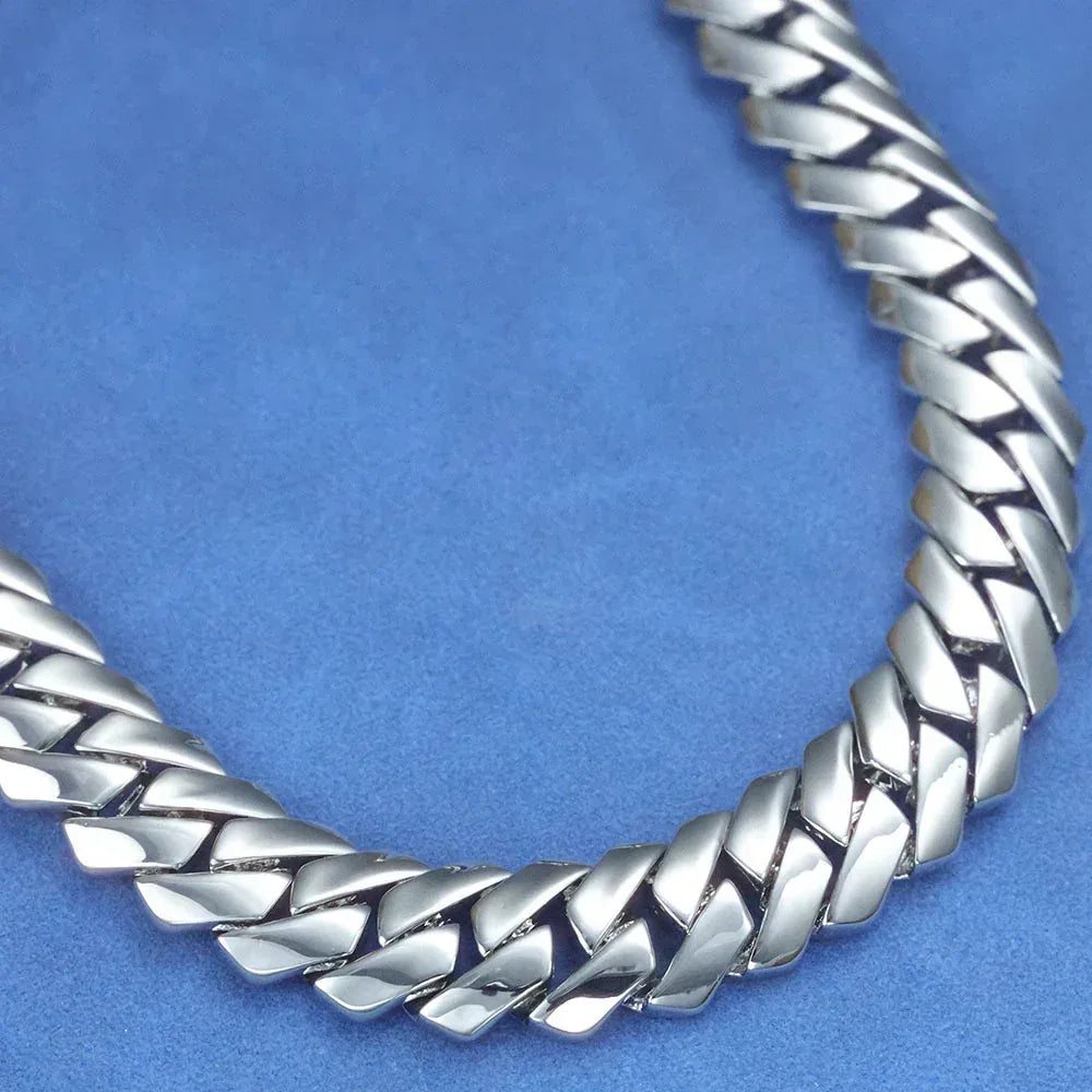 Custom 12mm Polished Cuban Chain Necklace for Men | Trendy Hip Hop Jewelry – Caratix Jewelry - CaratixJewelry