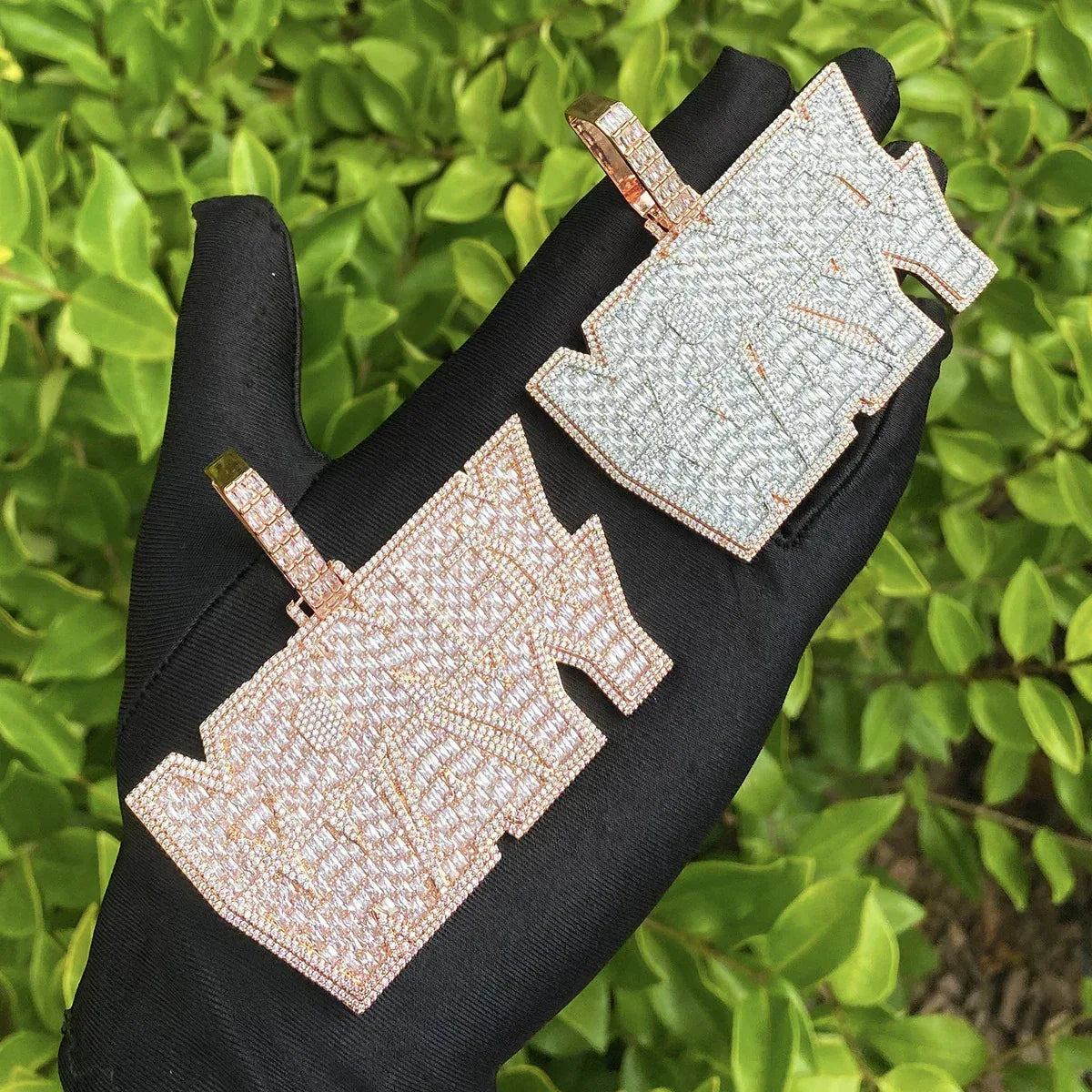 Iced Out "Money Wayy" Pendant | Men's Real Copper CZ Necklace - CaratixJewelry
