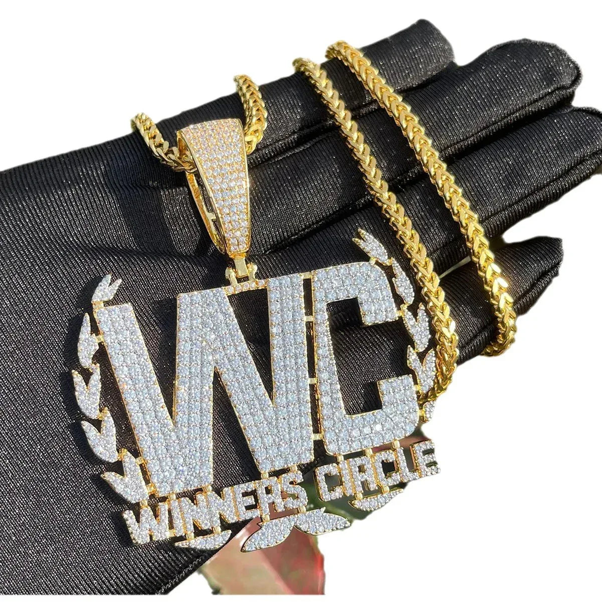 Men's Champion Squad Necklace | Premium Copper CZ Success Jewelry Caratix - CaratixJewelry