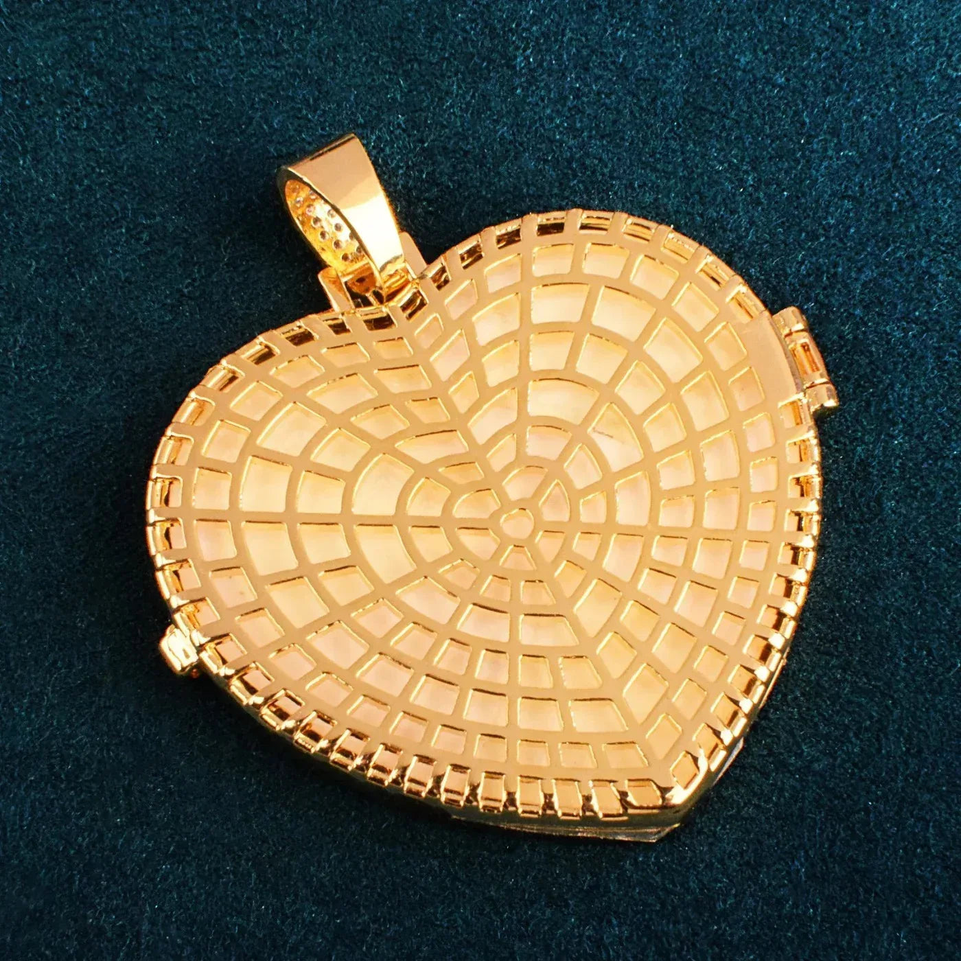 Flip-Open Heart Photo Pendant | CZ Iced Out DIY Custom Picture Hip Hop Necklace - CaratixJewelry