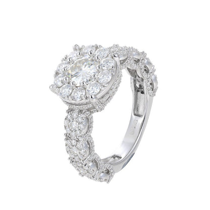 Emerald Cut Moissanite Ring S925 Silver Hip Hop | Caratix
