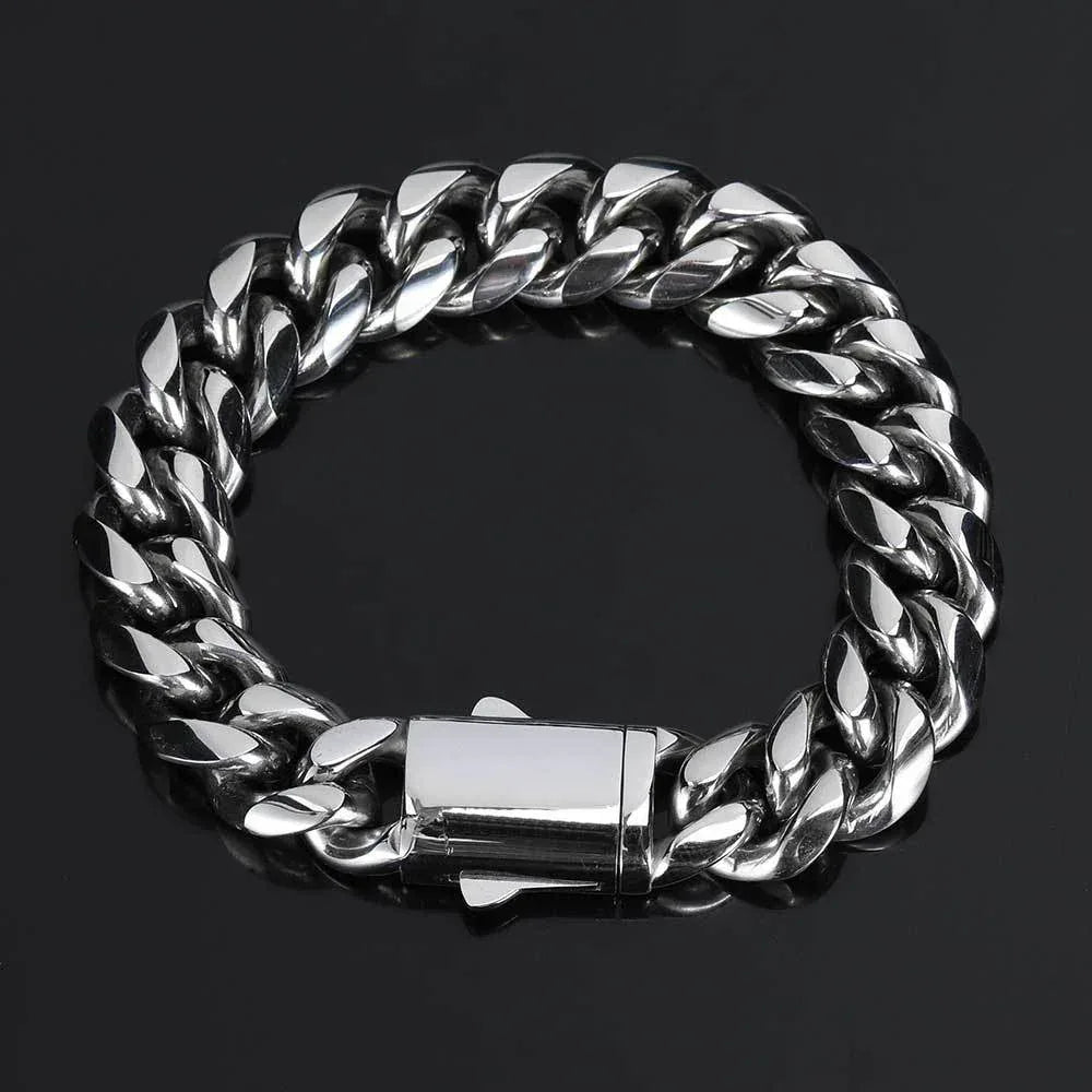 Cuban Link Hip Hop Bracelet Rapper Iced Out Chain Style | Caratix - CaratixJewelry
