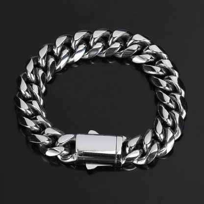 Cuban Link Hip Hop Bracelet Rapper Iced Out Chain Style | Caratix - CaratixJewelry